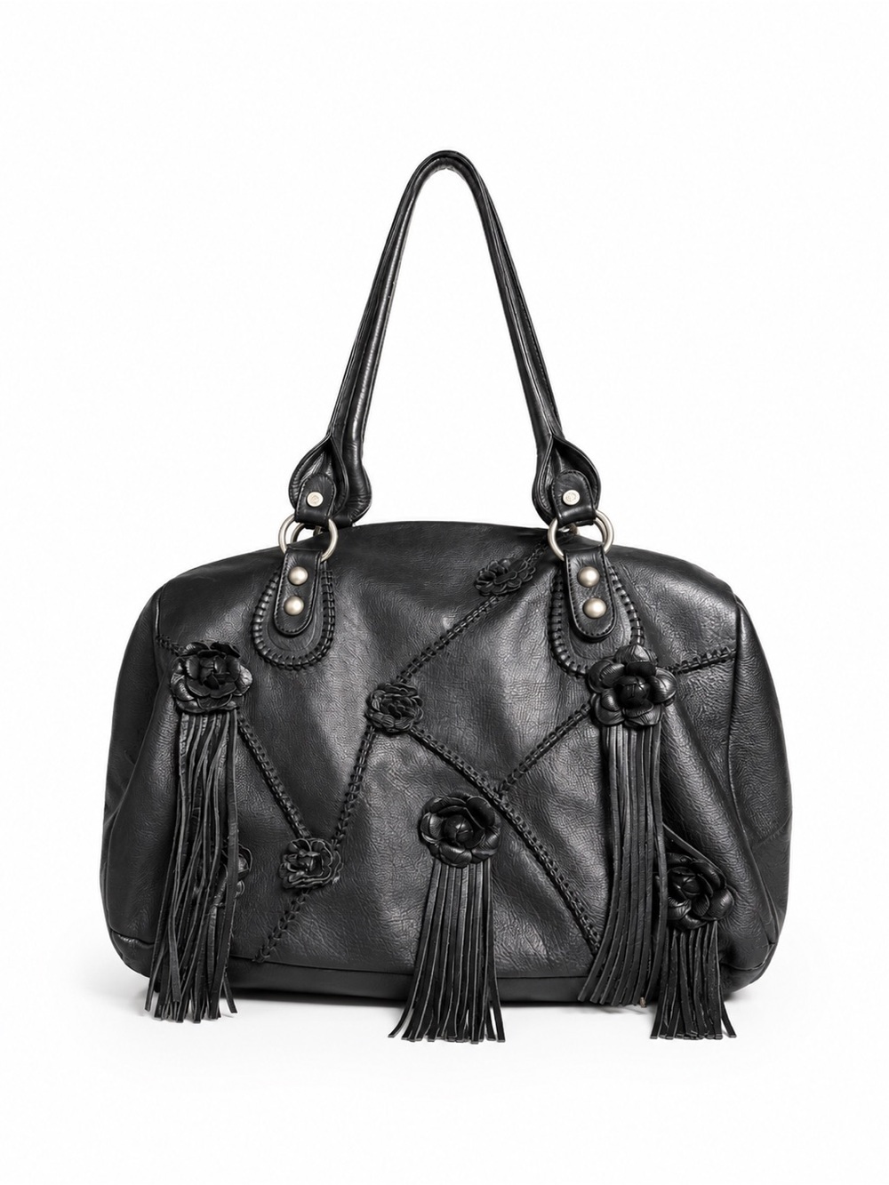 RENATO ANGI | Italian Leather Satchel/Duffle Bag
